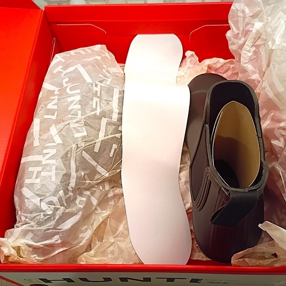 New Hunter BLK Chelsea Rain Boot Women, Size US 8/ EUK 40/41/ EU 7- Black - Picture 2 of 10